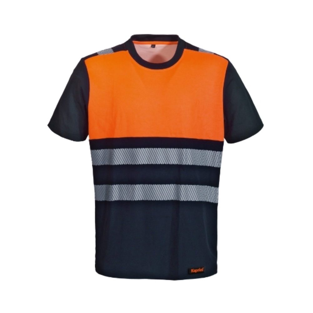 T-SHIRT HV ORANGE/BLEU - KAPRIOL