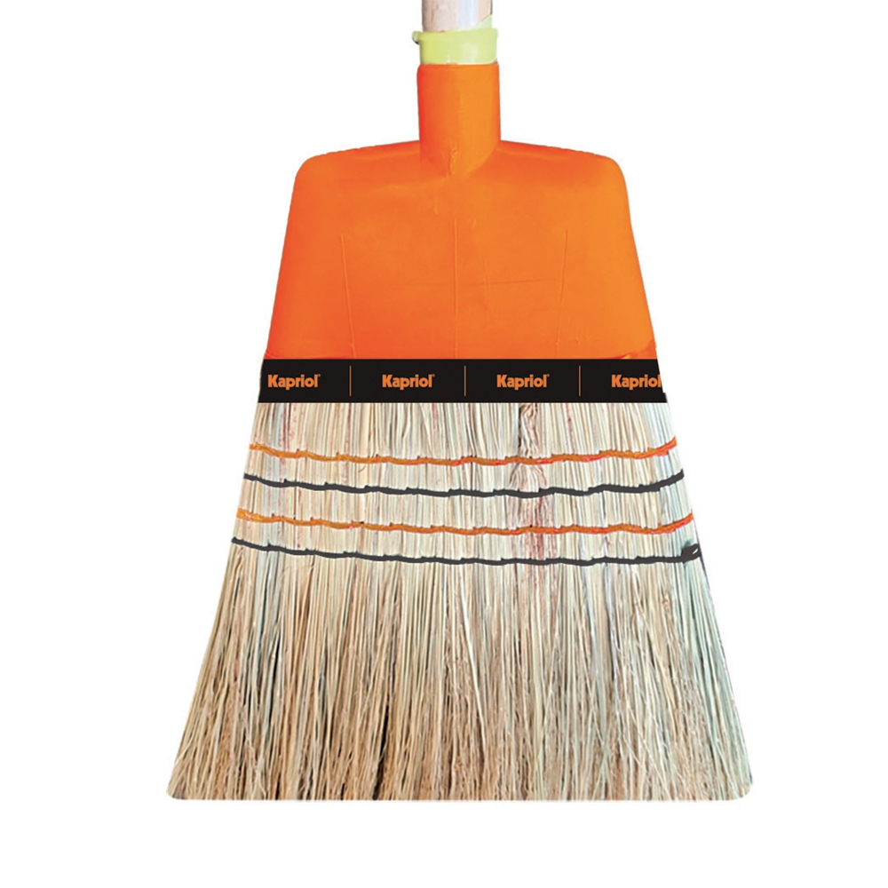 BALAI EN SORGHO MANCHE BOIS 110CM - KAPRIOL - 50308