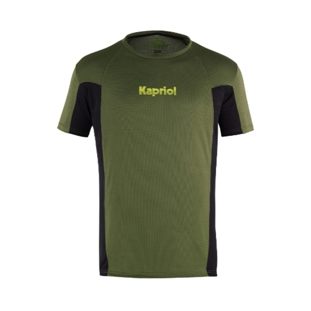 T-SHIRT QUICK DRY VERT/NOIR - KAPRIOL