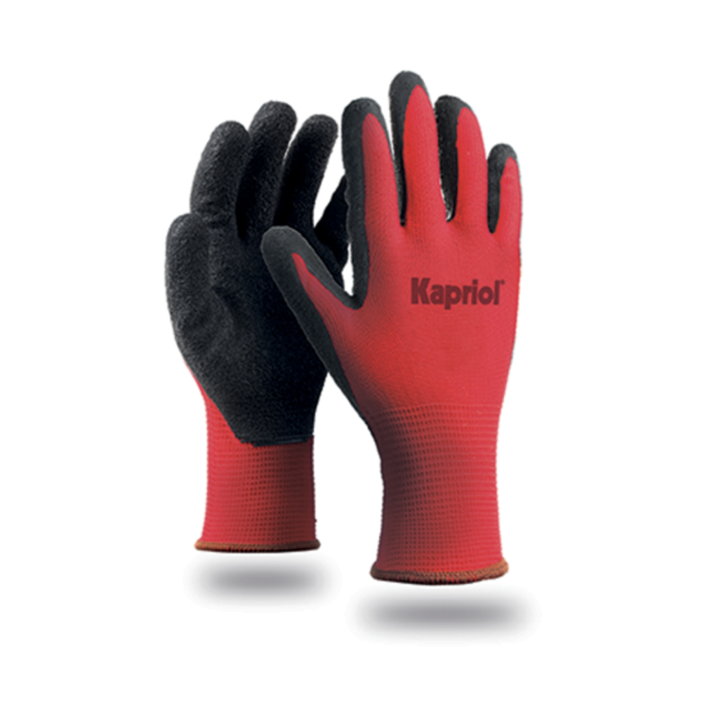 LOT 6 PAIRES GANTS EASY GRIP ROUGE - KAPRIOL