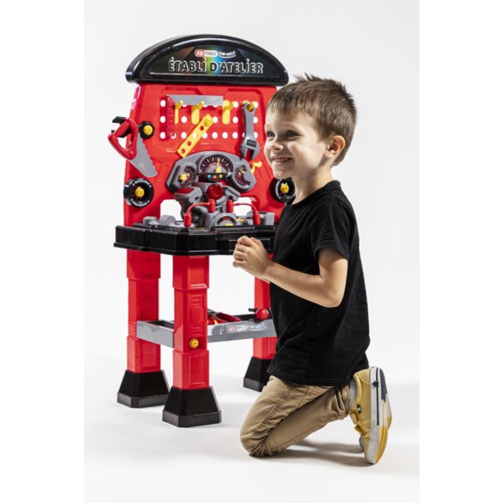 &Eacute;tabli d'atelier pour enfants 78 pi&egrave;ces KS TOOLS - 100084