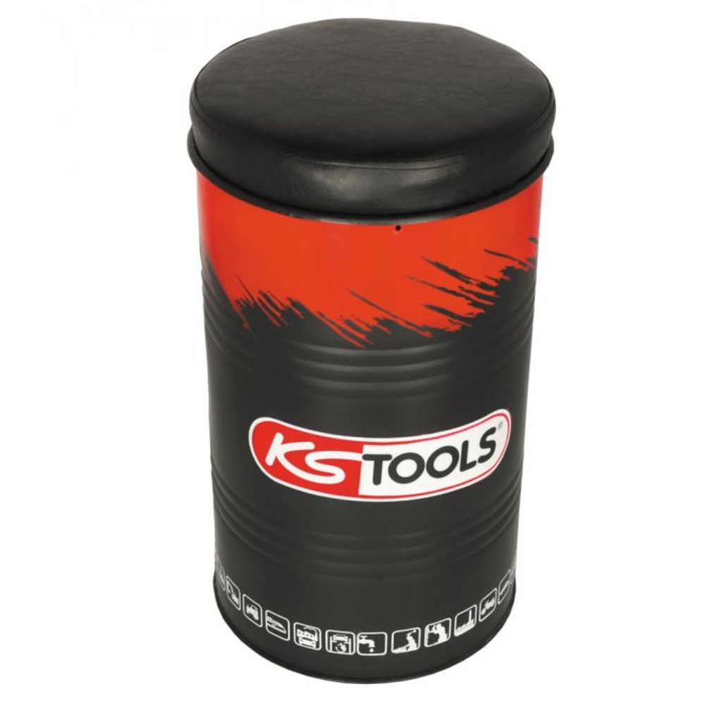 Lot d'une table et 4 tabourets hauts esprit fût KS TOOLS - 100140-A1