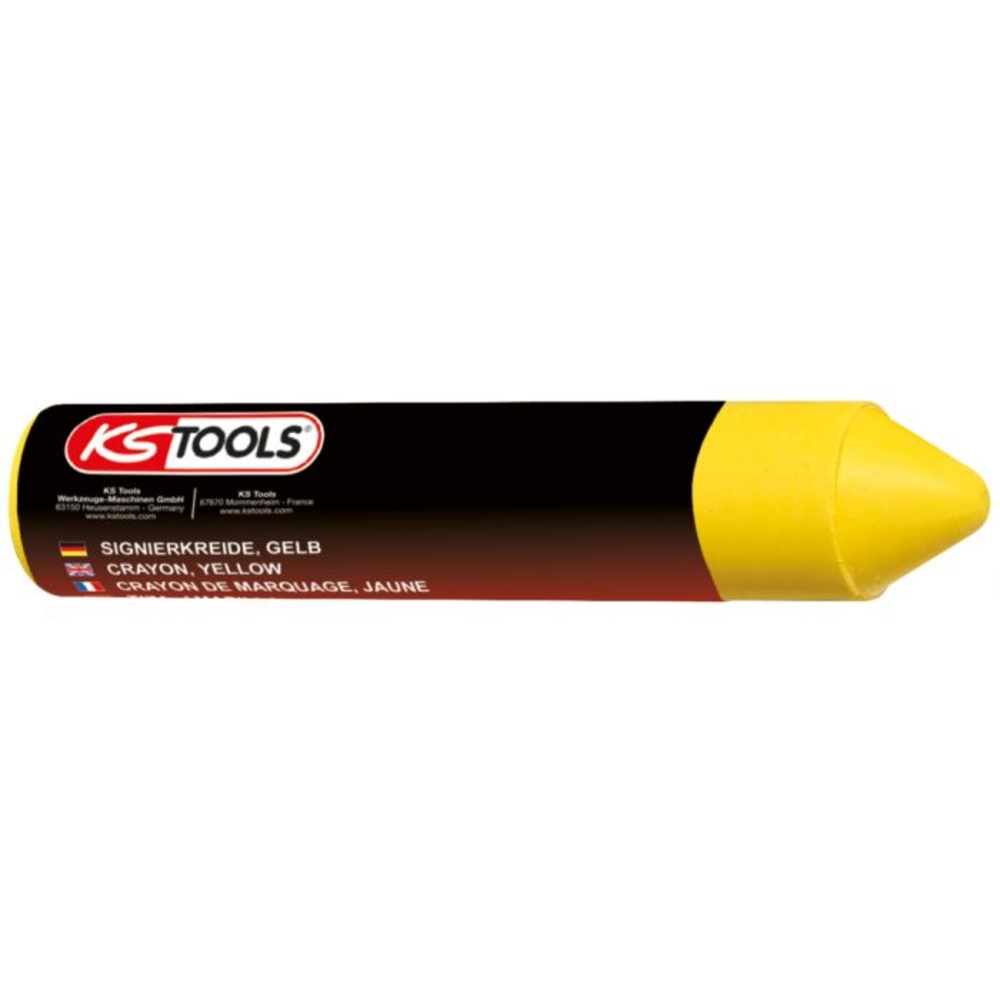 Crayon jaune de marquage pour pneu 12 pièces KS TOOLS - 100.4045