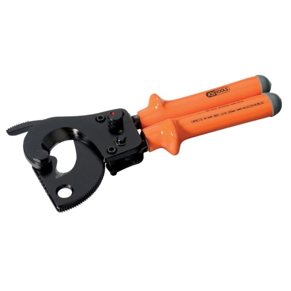 Coupe-câble à crémaillère isolé 1000V - ouverture 60 mm KS TOOLS - 112.1248