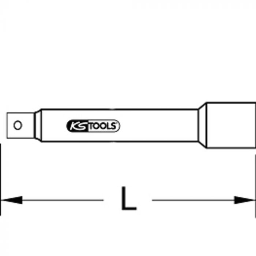 Rallonge 1/2'' isolée 1000V, L.144 mm KSTOOLS - 1121251