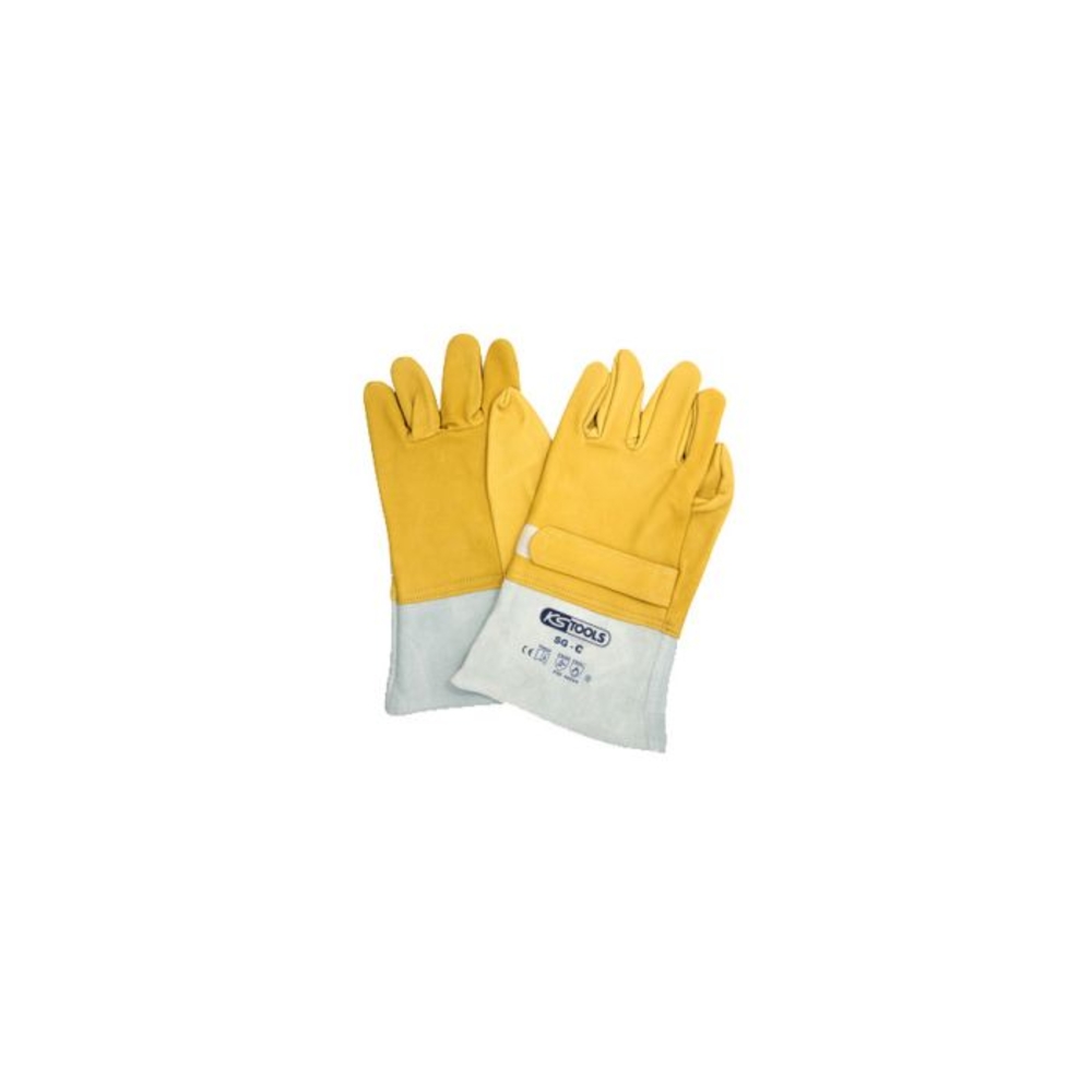 Surgants de protection en cuir pour gants en latex taille 10 KS TOOLS - 112.1560