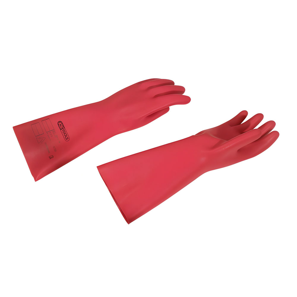 Gants d'électricien en latex naturel rouge classe 0 AZC - KS TOOLS