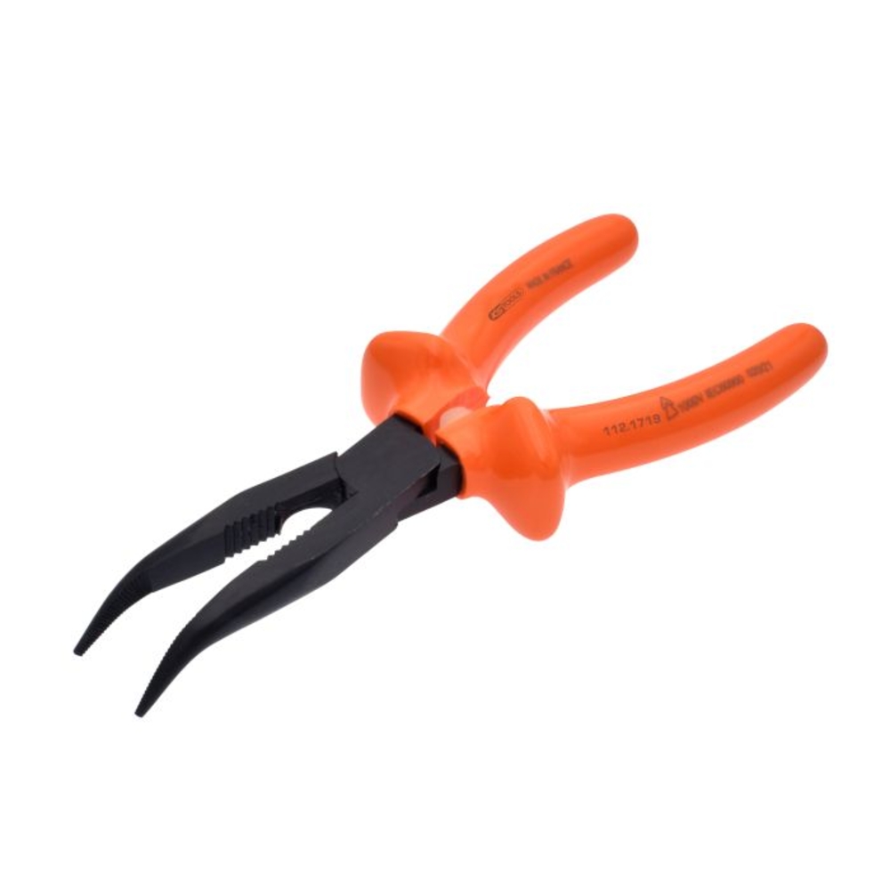 Pince isolée 1000V à bec demi-rond coudé à 45°, L205 mm KS TOOLS - 112.1719