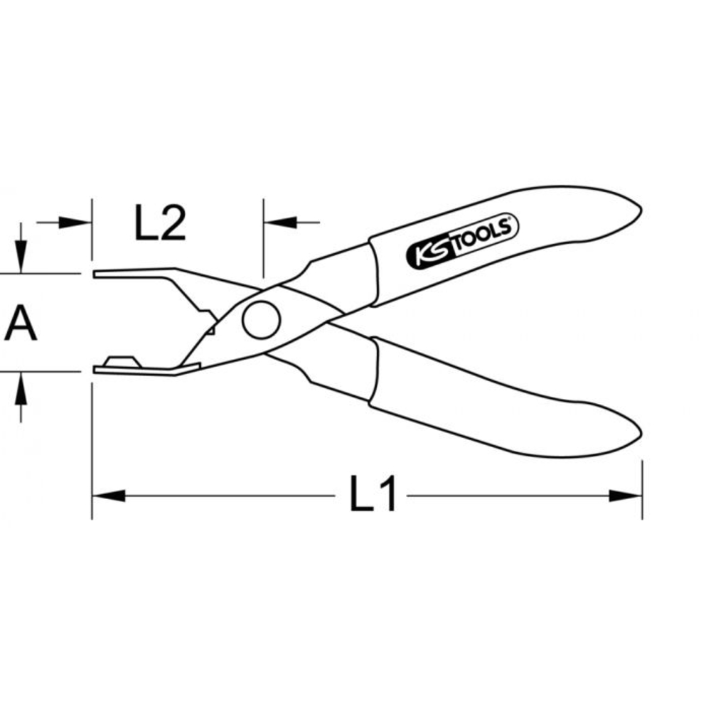 Pinces pour conduites de carburant Ø 10 mm KS TOOLS - 115.1092
