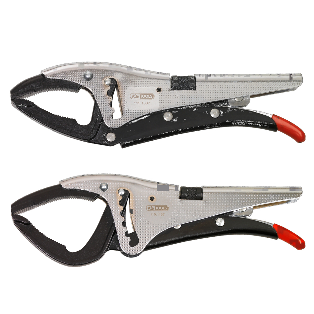 Lot de 2 pinces étaux 115.1037 + 115.1137 KS TOOLS - 115.1138