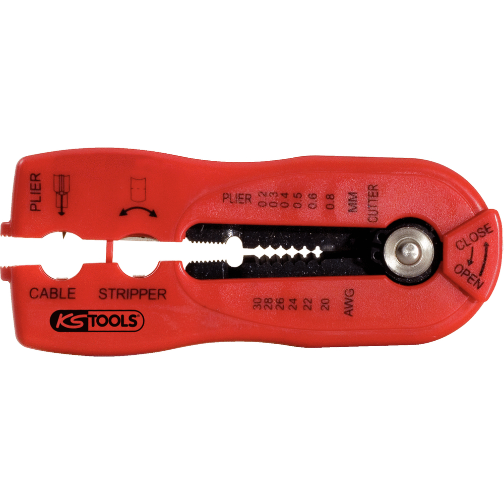 Pince à dénuder multifonction Diam.0,2 - 0,8 mm² KS TOOLS - 115.1251