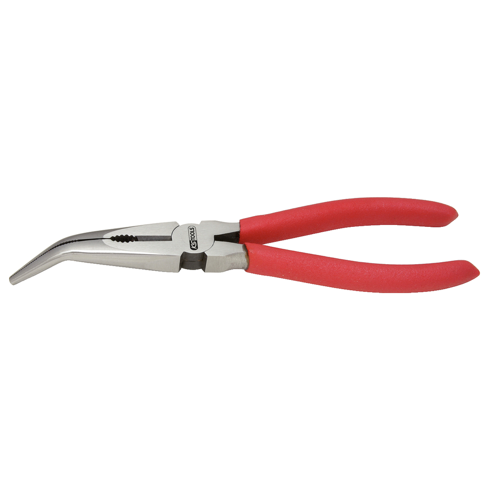 Pince à bec demi-rond coudé 45° standard 165 mm KS TOOLS - 115.1318
