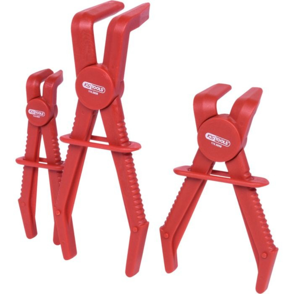 Jeu de pinces à clamper coudées à 90° 3 pcs KS TOOLS - 115.5055
