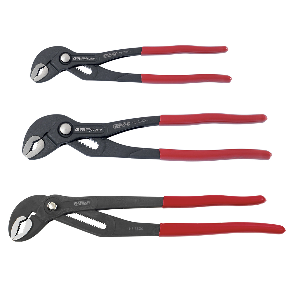 Lot de trois pinces multiprises à verrouillage 10