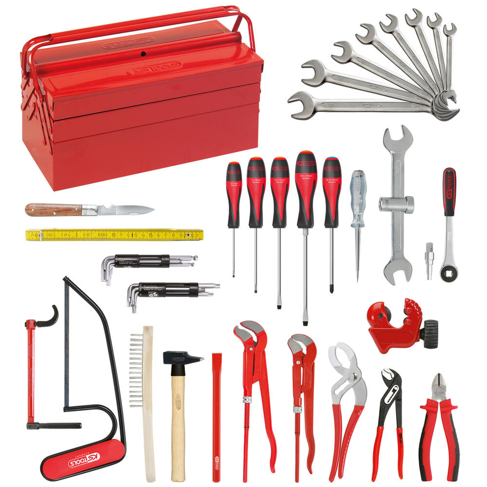 Composition d'outils Sanitaire-Chauffage en caisse métallique - 47 pièces KS TOOLS - 116.0147