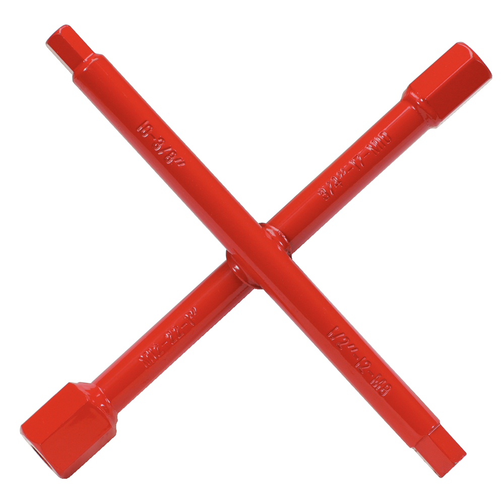 Clé sanitaire en croix 6 pans extérieurs 10 à 22 mm 200 mm KS TOOLS - 116.6000