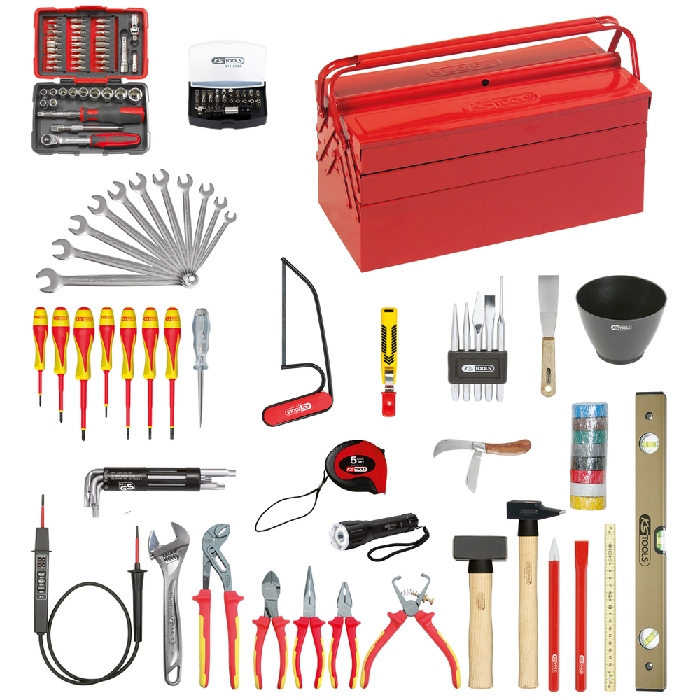 Caisse à outils isolés 1000V - 137 pcs KS TOOLS - 117.0200