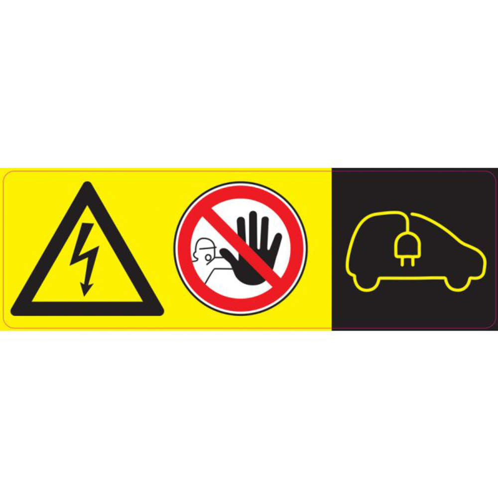 Lot d'étiquettes temporaires véhicule accidenté à coller sur pare brise 10 pcs KS TOOLS - 117.1437