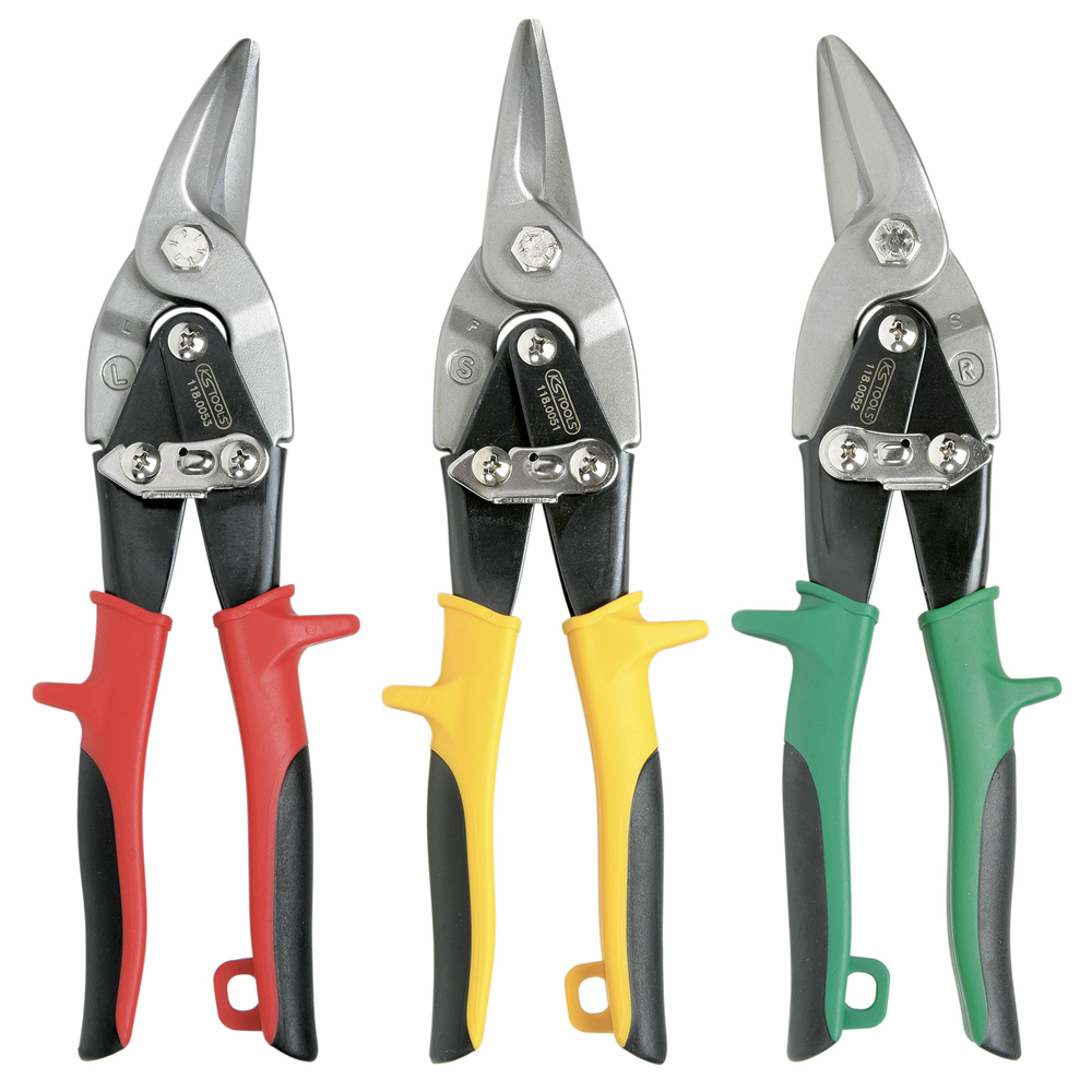 Jeu de 3 cisailles à tôles KS TOOLS - 118.0050