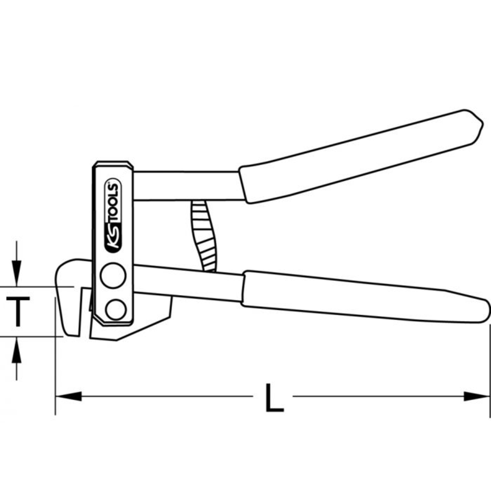 Pince à soyer automatique 220 mm KS TOOLS - 118.0056