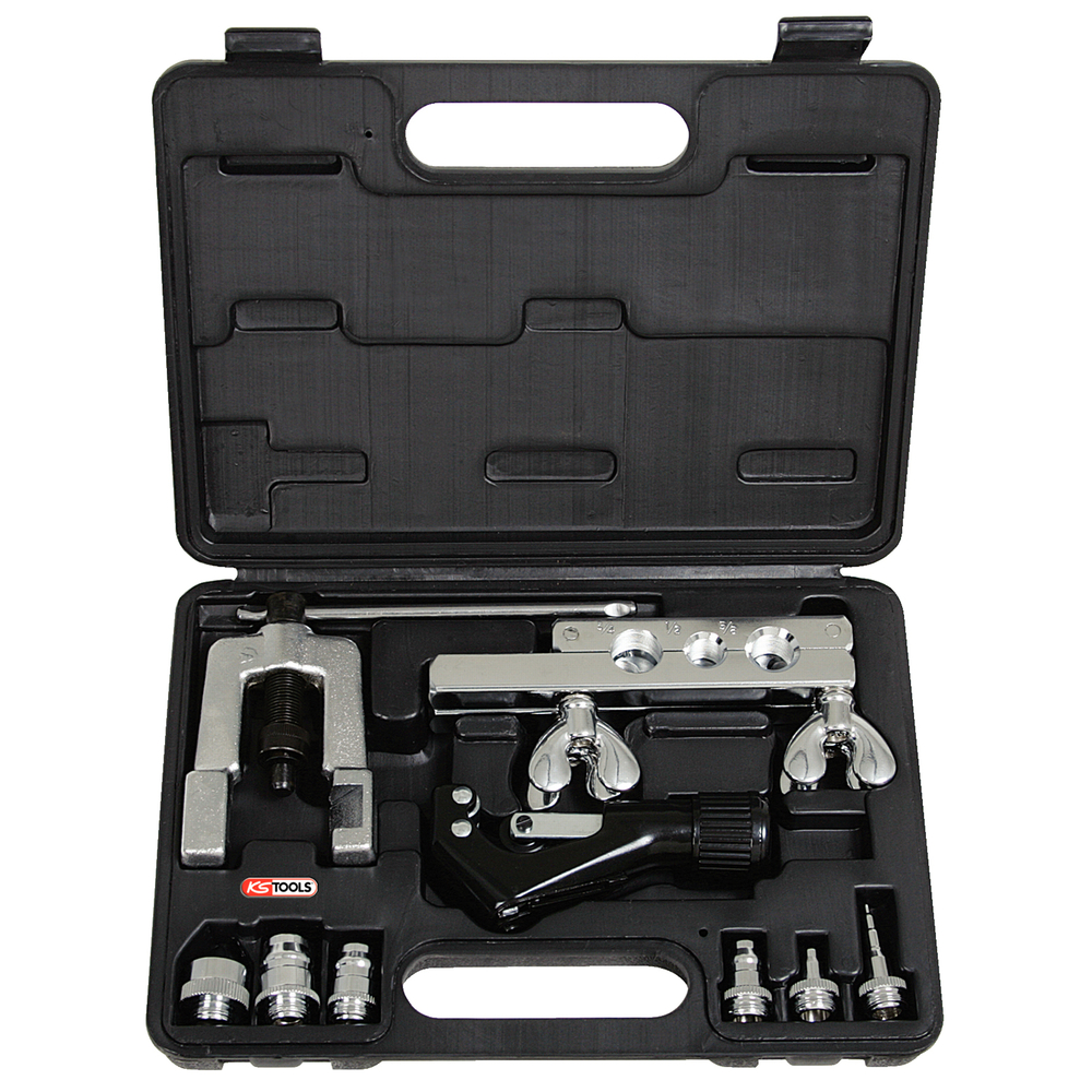 Composition d'appareils à collets pour frigoristes - 10 pcs KS TOOLS - 122.1100