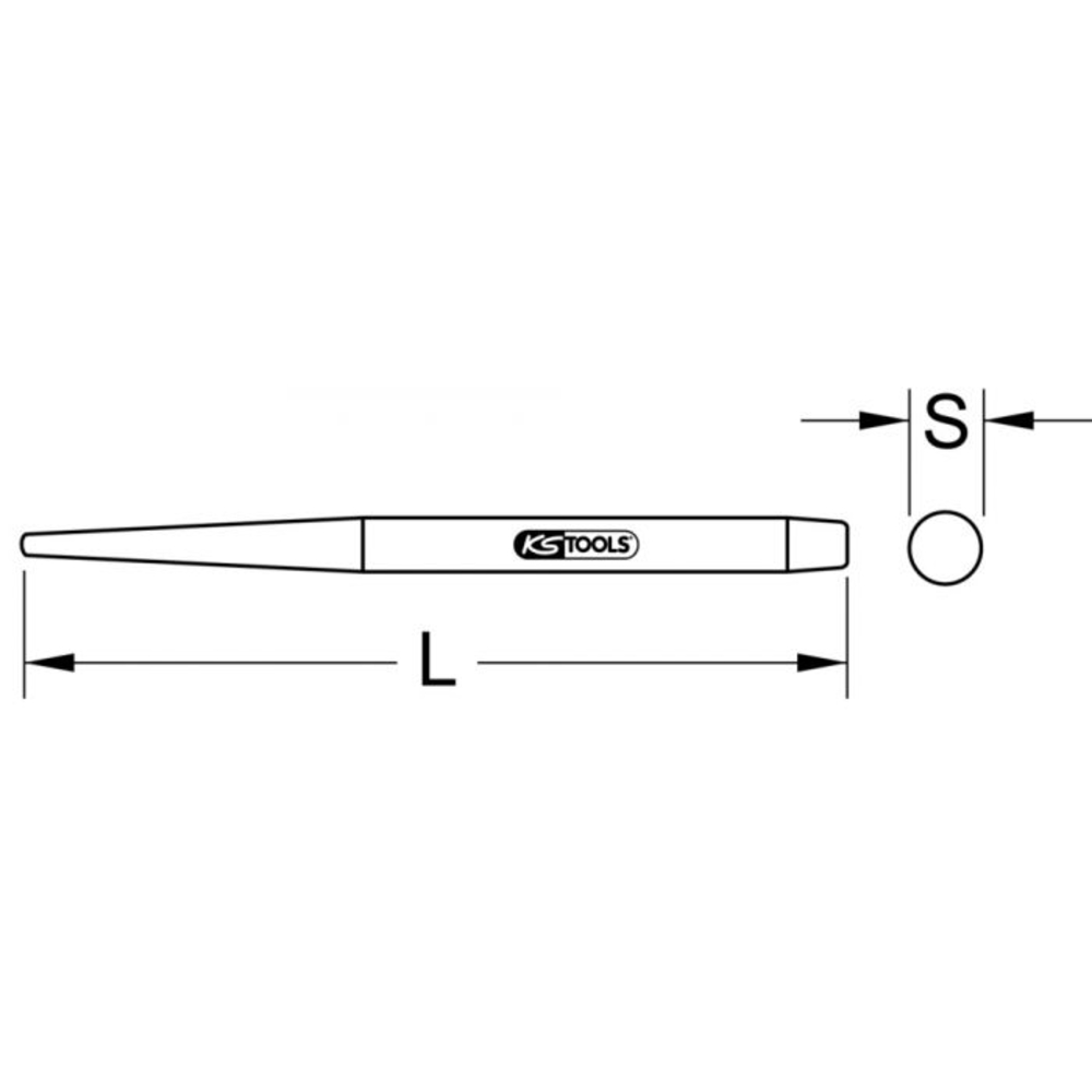 Chasse-goupille traversant 29x230 mm KS TOOLS - 129.2171