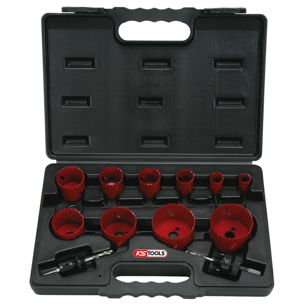 Coffret de 10 scies cloches Diam.19 à 67 mm KS TOOLS - 129.5545