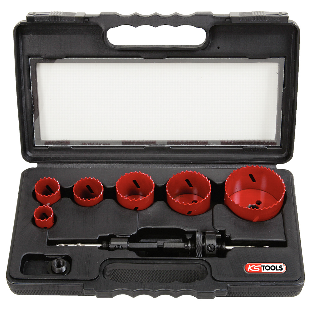 Coffret de 6 scies cloches Diam.22 à 68 mm KS TOOLS - 129.5550