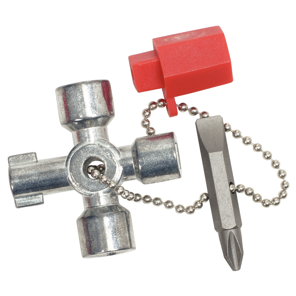 Mini clé universelle pour armoire éléctrique 45x45 mm KS TOOLS - 130.1010