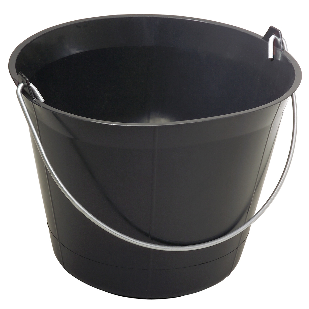 Seau de maçon plastique noir - 11L KS TOOLS - 140.0036