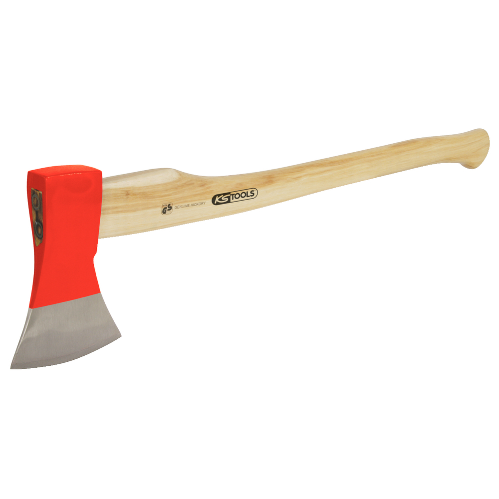 Hache à fendre tete 1250 G manche HICKORY maintenu avec coins en acier KS TOOLS - 140.2066