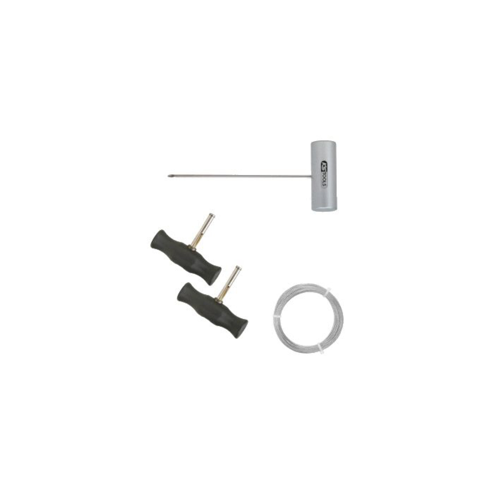 Jeu d'outils pour pare-brise avec corde à piano en laiton tressé KS TOOLS - 140.2245