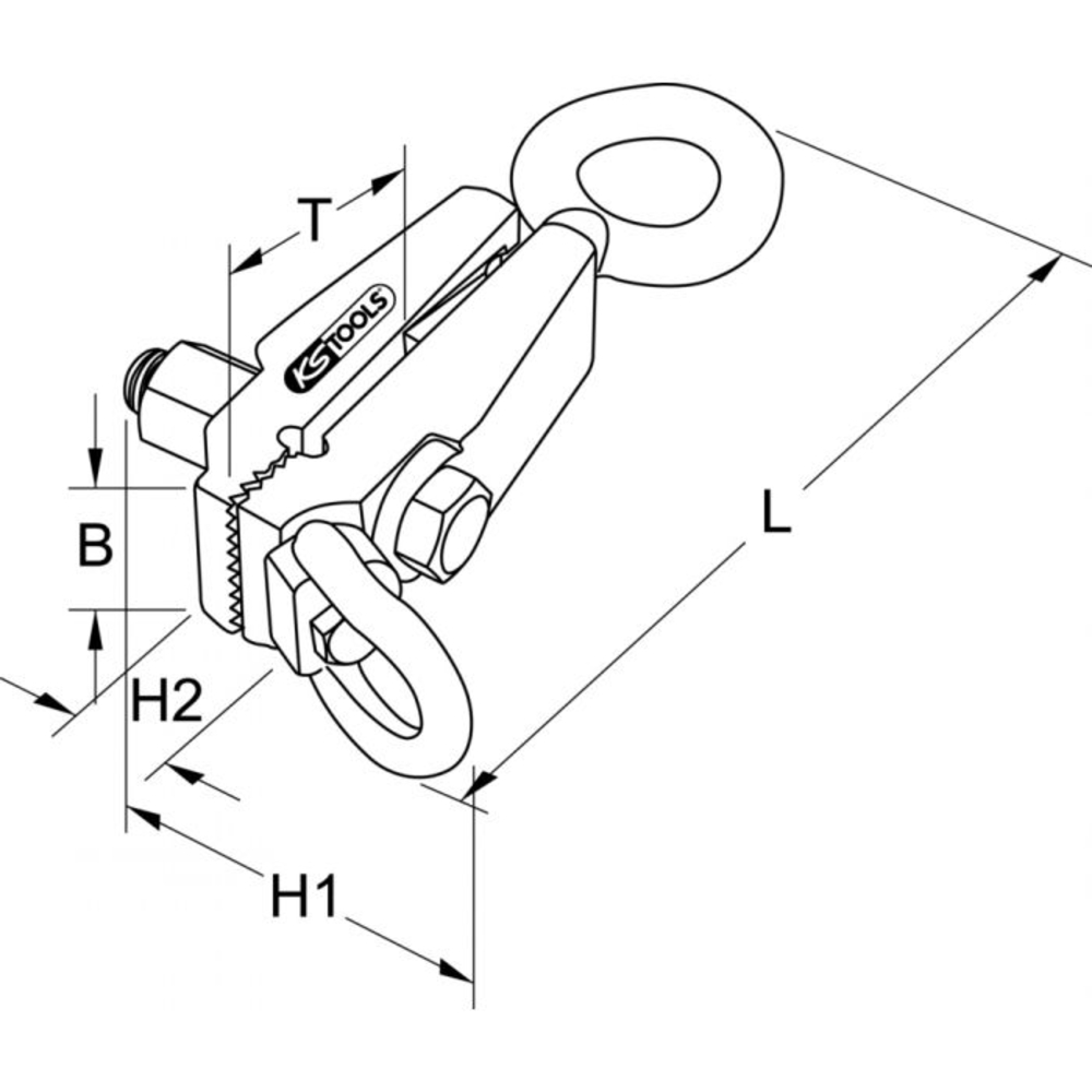 Pince de traction standard deux sens de traction KS TOOLS - 140.2410