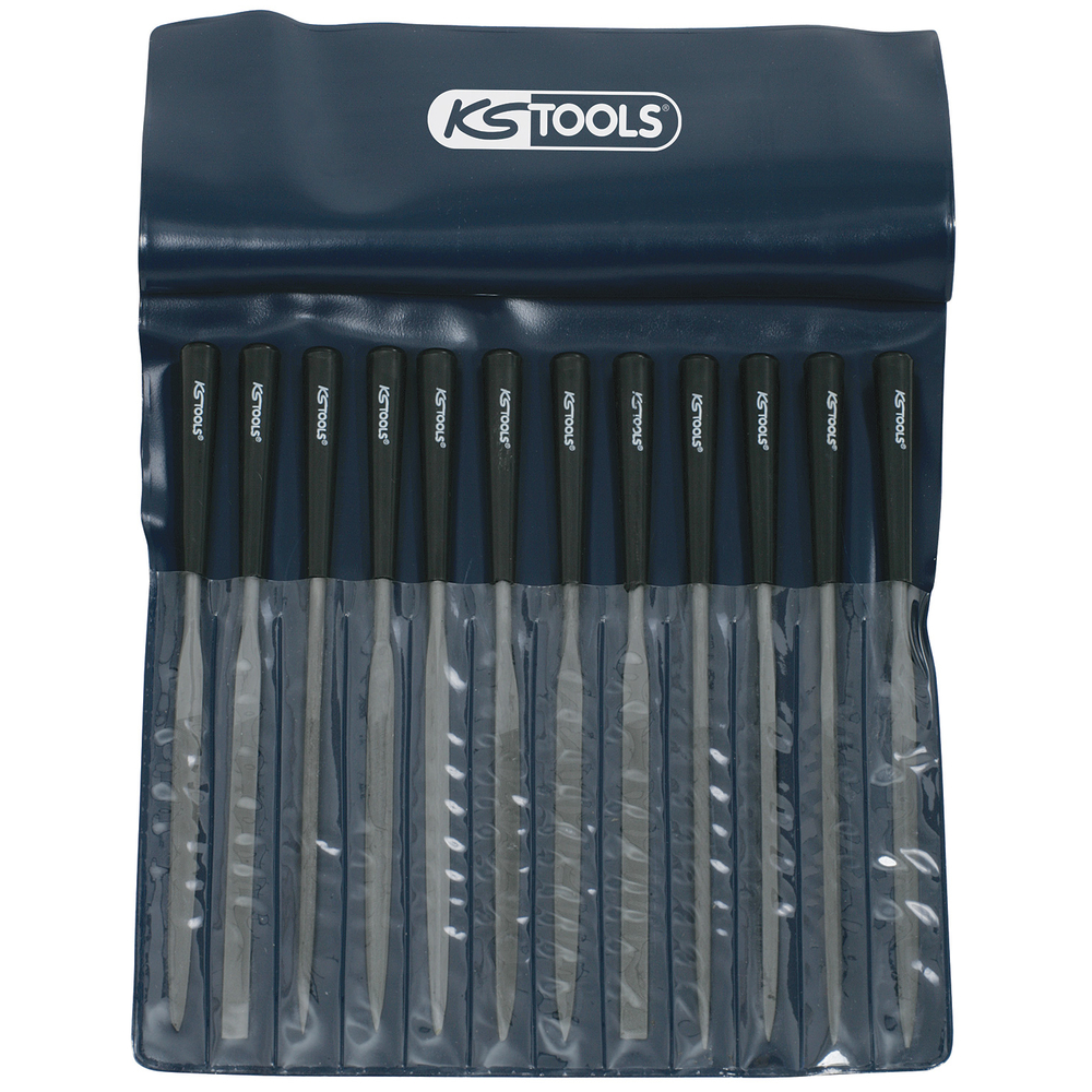 Jeu de 12 limes à aiguilles 145 mm KS TOOLS - 140.3050