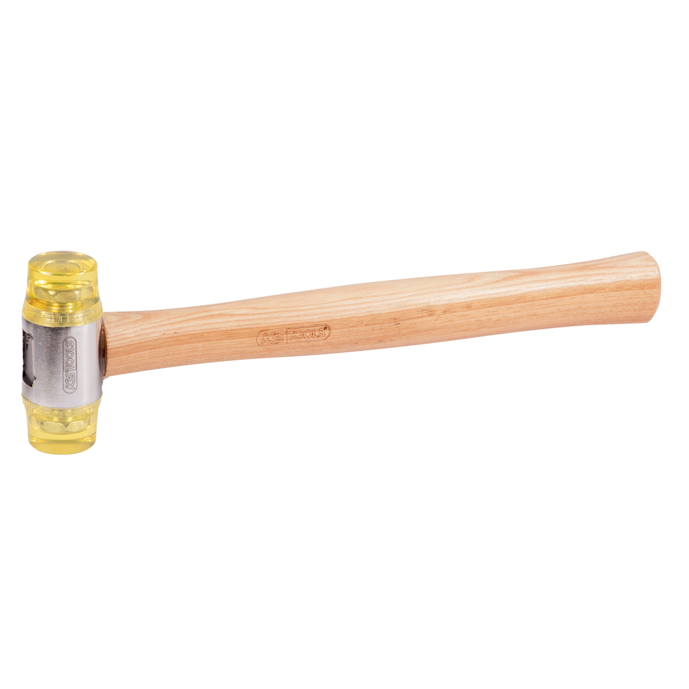 Maillet à embout plastique 340g - tête Diam. 35mm - avec manche frêne galbé KS TOOLS - 140.5202