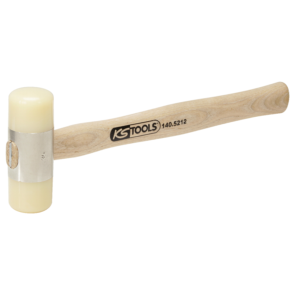 Maillet à embout nylon 340g - tête Diam.35mm - avec manche frêne galbé KS TOOLS - 140.5212