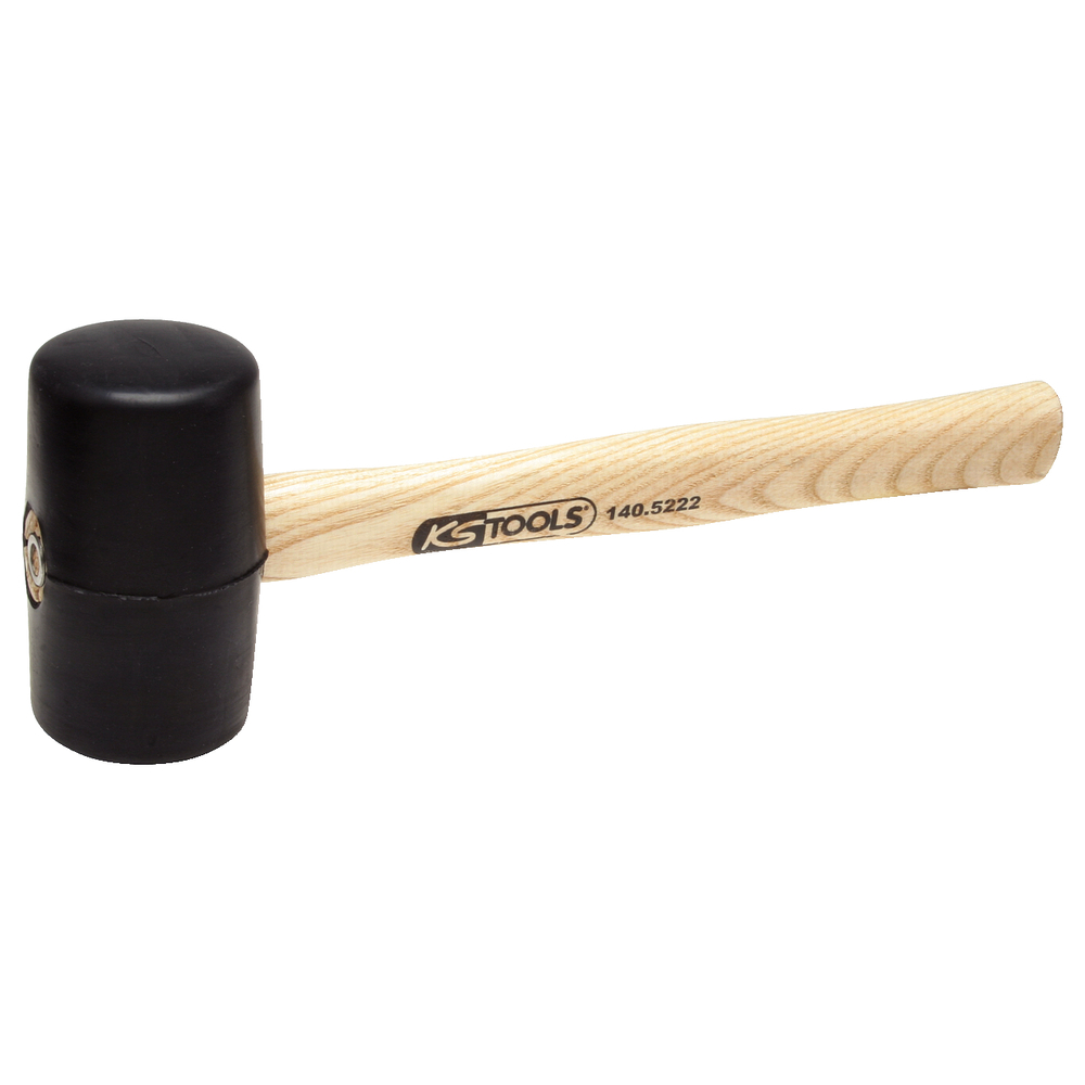 Maillet caoutchouc 300g - tête Diam. 52 mm - avec manche frêne galbé KS TOOLS - 140.5221
