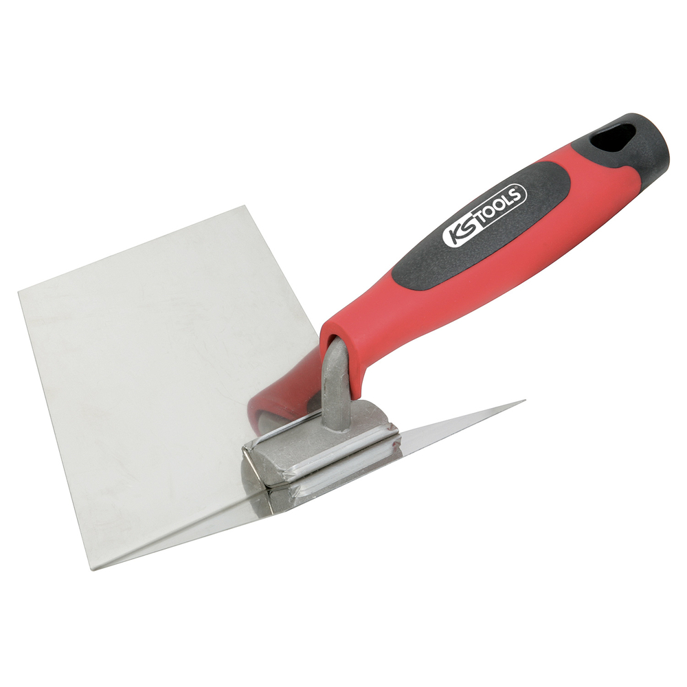 Truelle d'angle intérieur - lame flexible inox - manche bi-composant - 100x125mm KS TOOLS - 144.0240