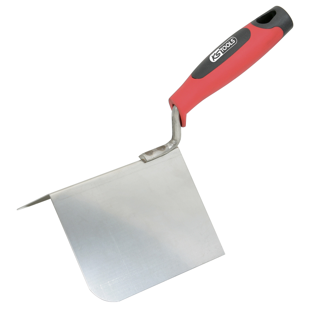 Truelle d'angle extérieur - lame flexible inox - manche bi-composant - 100x125mm KS TOOLS - 144.0242