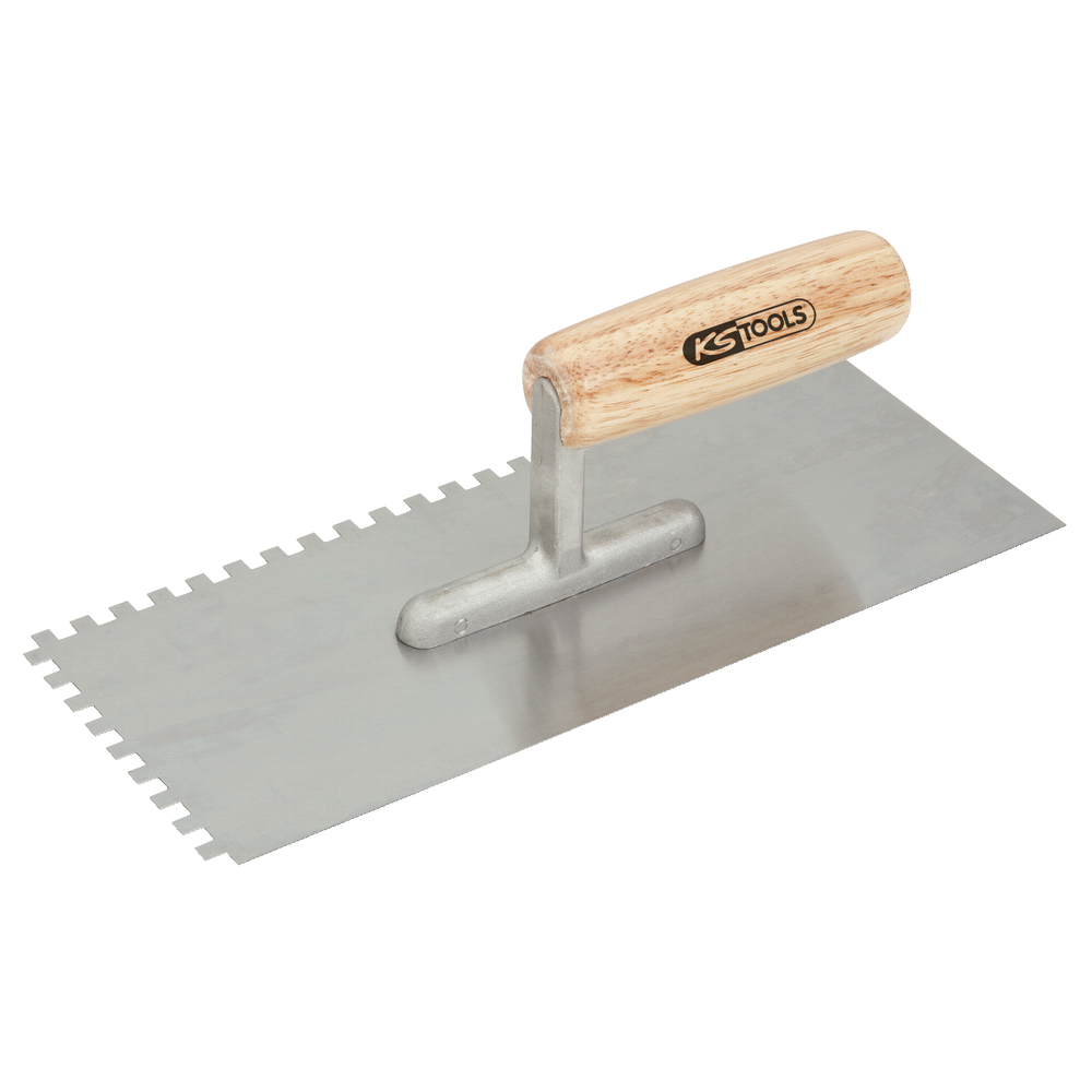 Platoir denté - lame inox - cannelures 10x10 mm - dim. 130x280 mm KS TOOLS - 144.0351