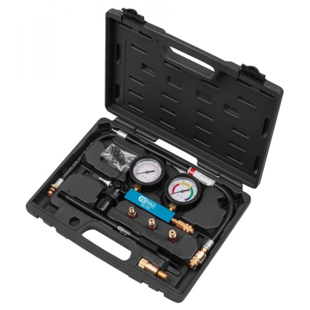 Coffret testeur de perte de pression de cylindre 9 pièces KS TOOLS - 150.1780