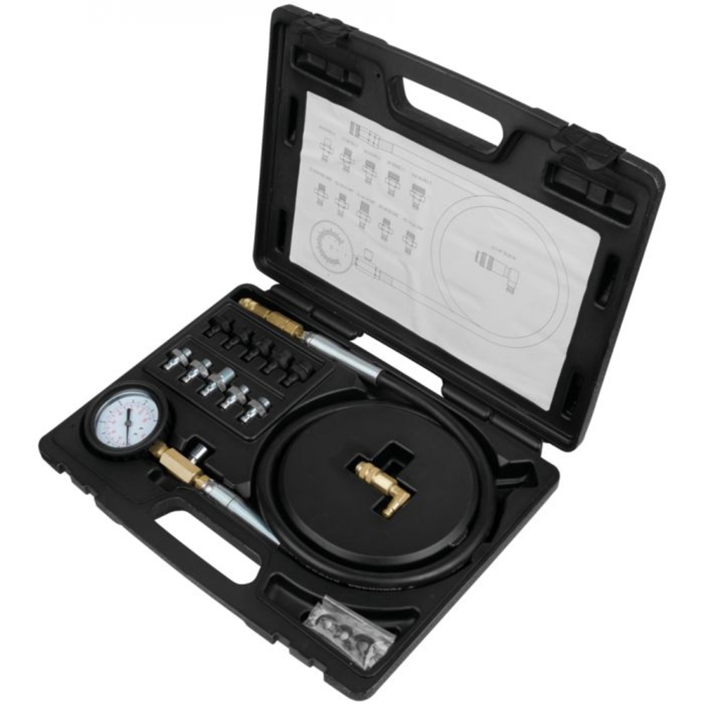 Coffret jauge de pression d'huile et adaptateurs 12 pièces KS TOOLS - 150.1920