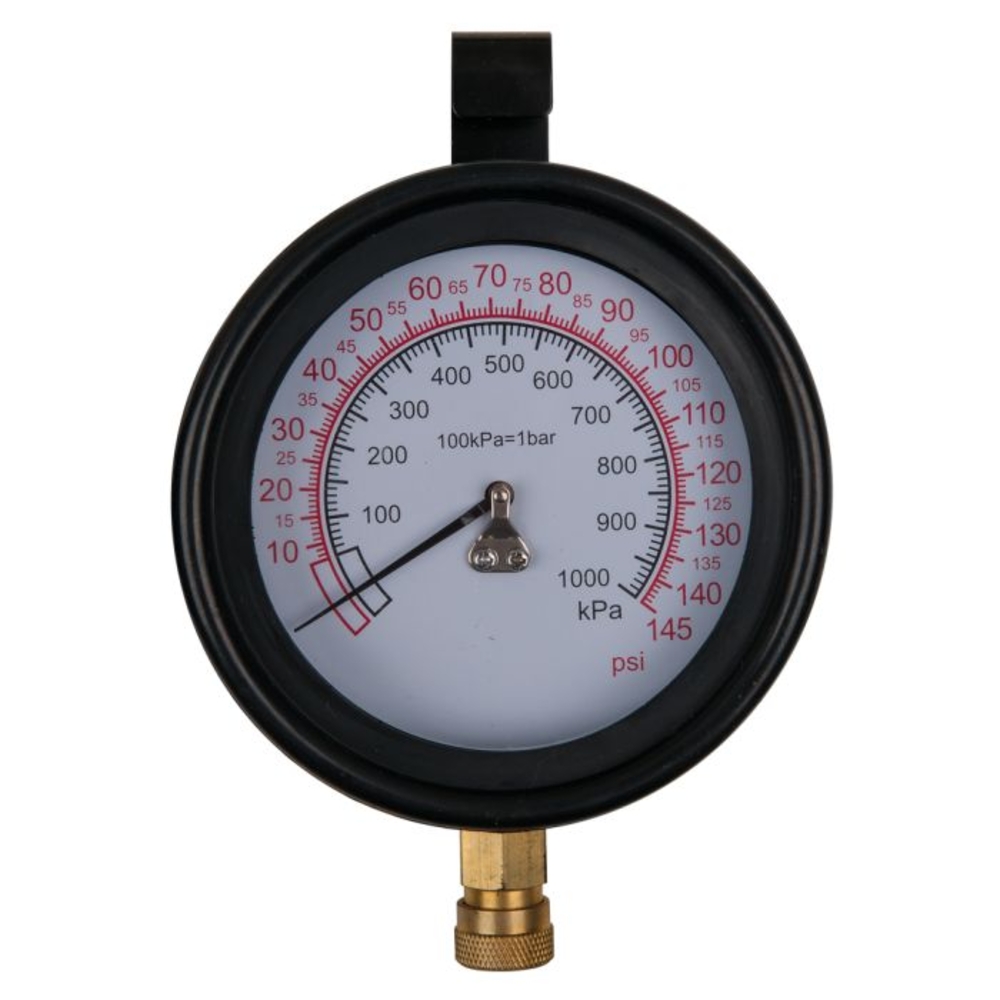 Manomètre D100,0 mm 0 - 10 bar avec raccord rapide 1/4