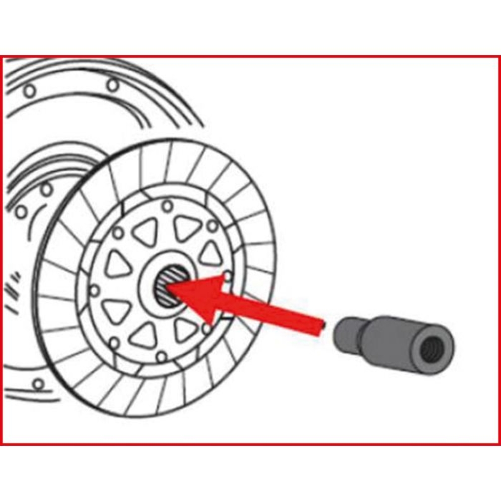 Pige de centrage Ø 26,5 mm - 72 mm pour embrayage SAC - BMW KS TOOLS - 150.2403