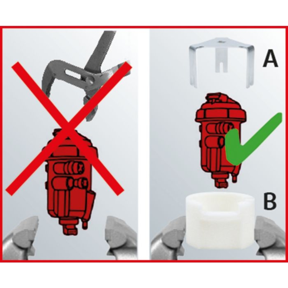 Clé pour filtres à carburant 1/2