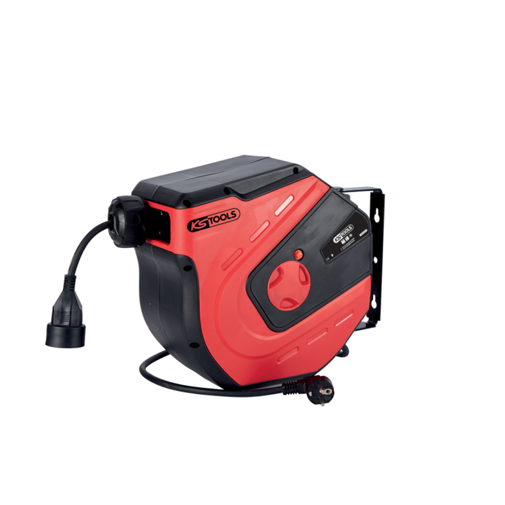 Enrouleur électrique mural 3x2,5mm² - 15m KS TOOLS - 150.4218