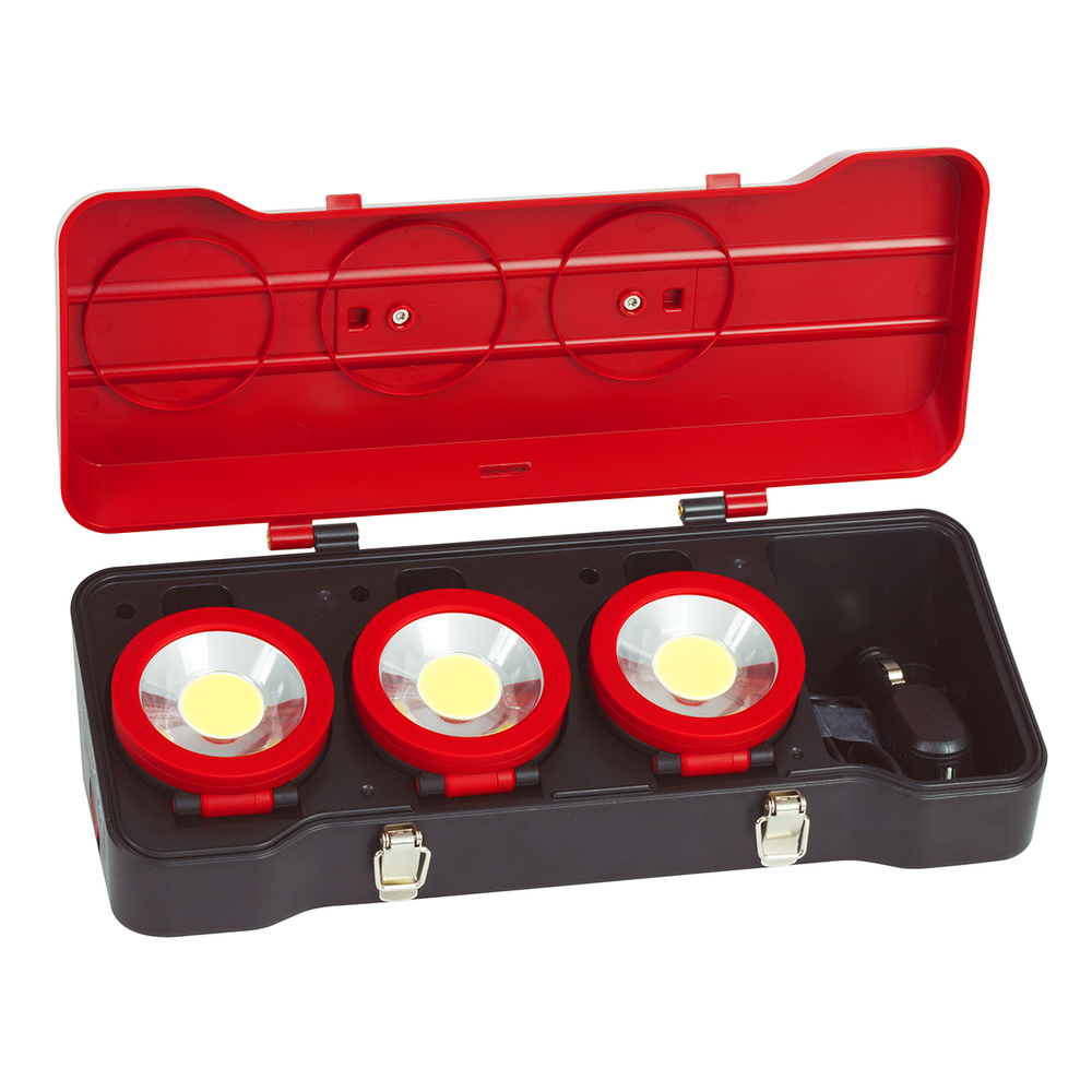 Coffret de 3 projecteurs LEDs 3W KS TOOLS - 150.4314