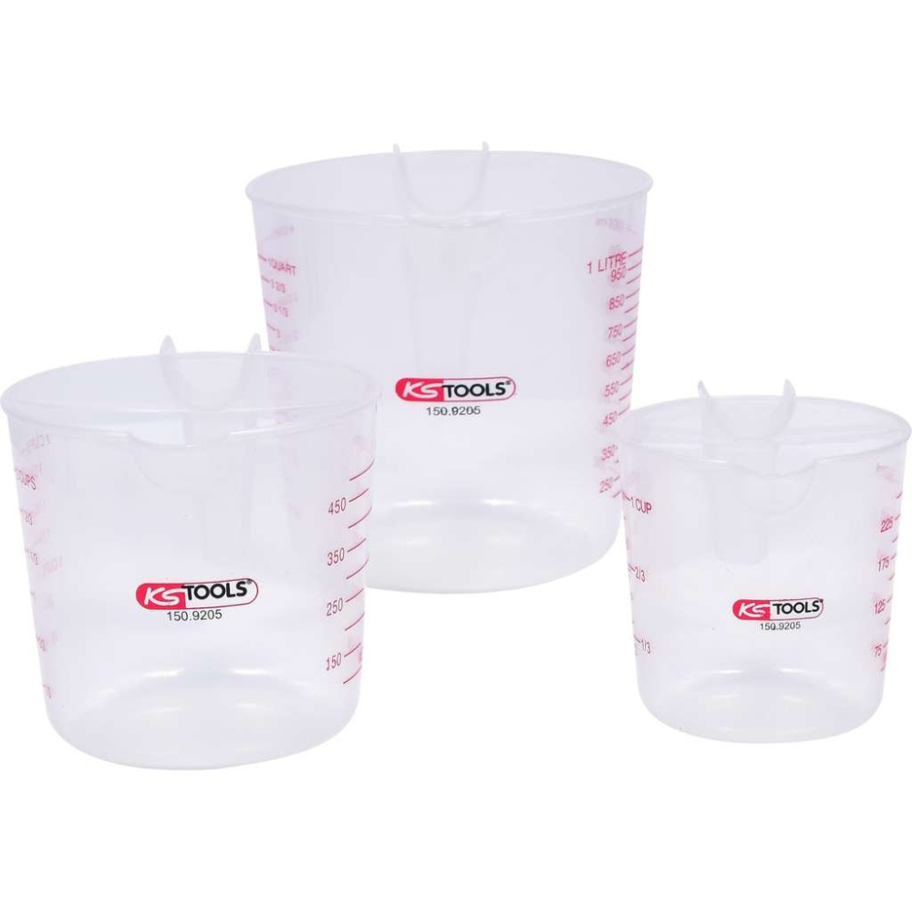 Jeu de 3 verres doseurs KS TOOLS - 150.9205
