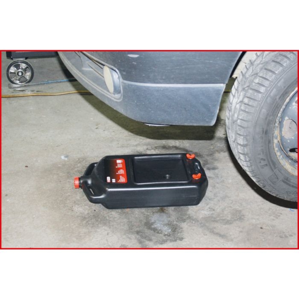 Bac de récupération 8 L en matière plastique pour huiles et produits chimiques KS TOOLS - 150.9357