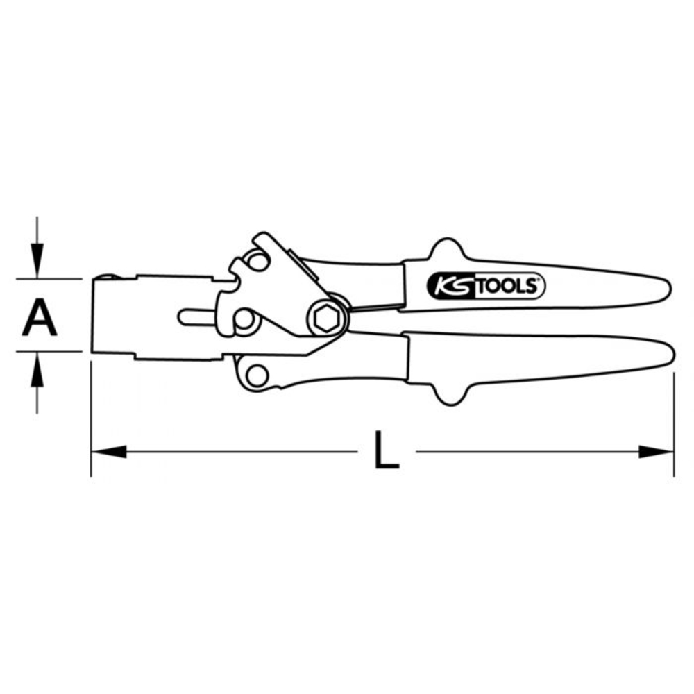 Pince pour chevilles à expansion 230 mm KS TOOLS - 150.9580